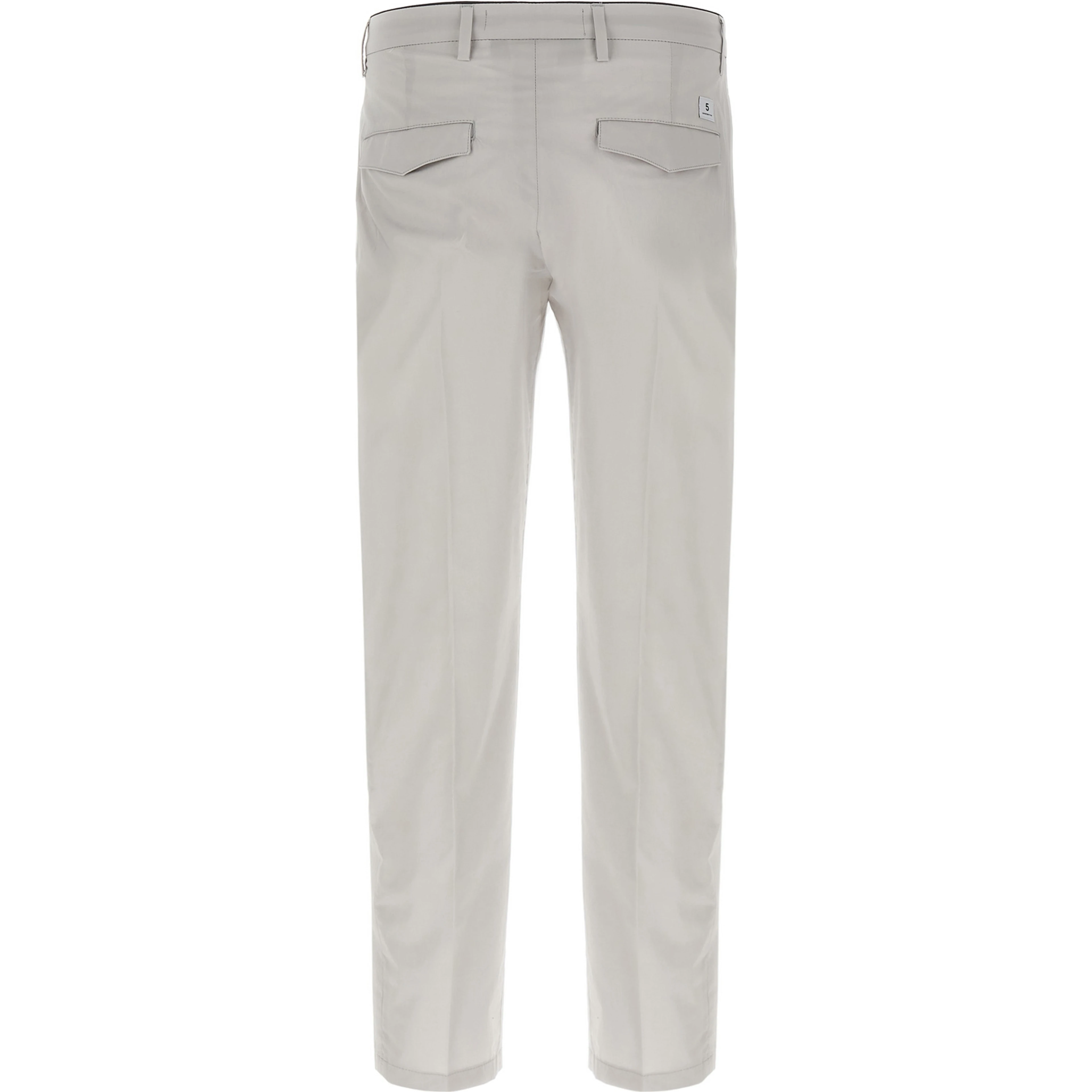 Gray Cotton Cropped Pants