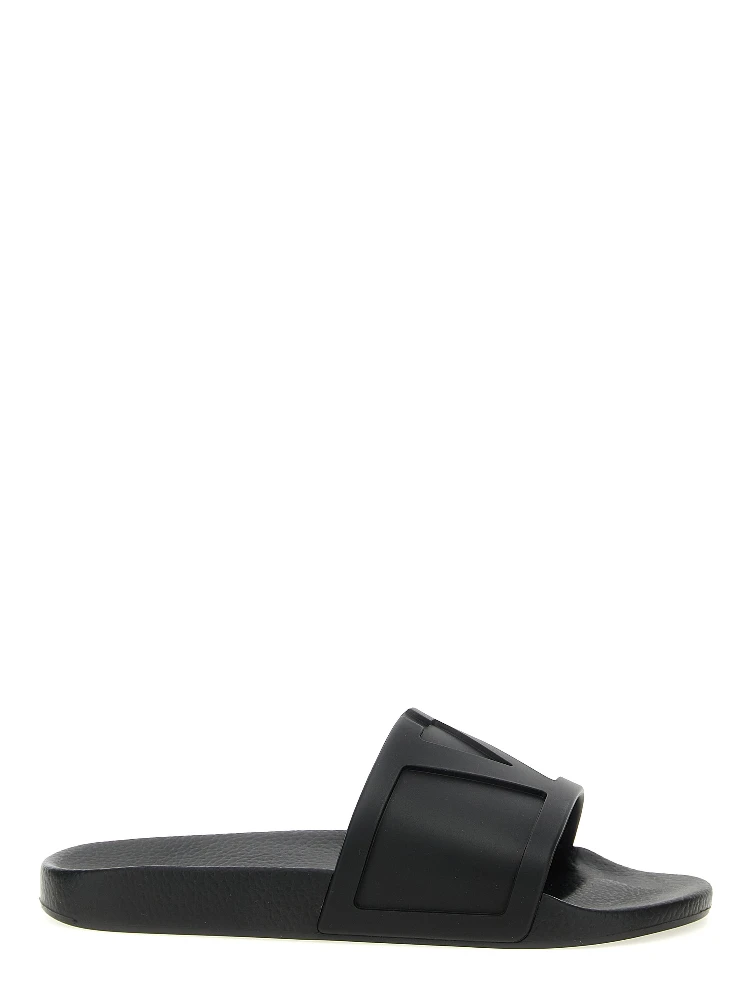 Black Plastic Slides