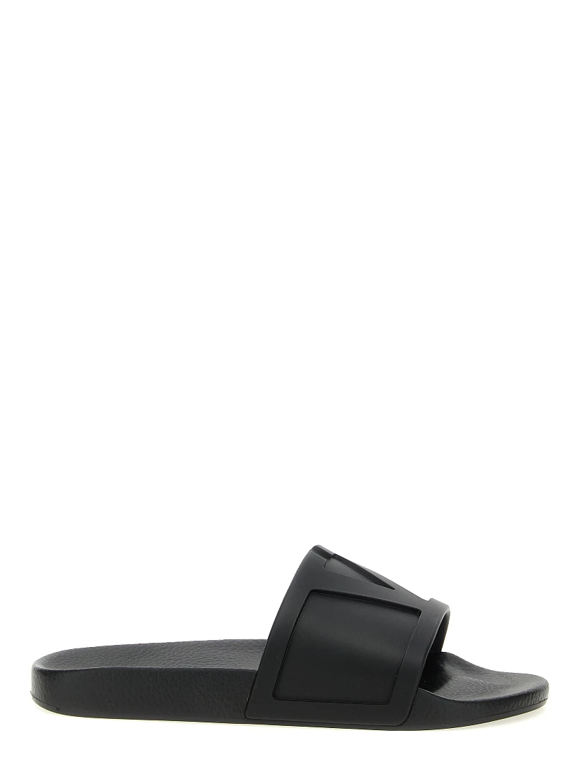 Black Plastic Slides
