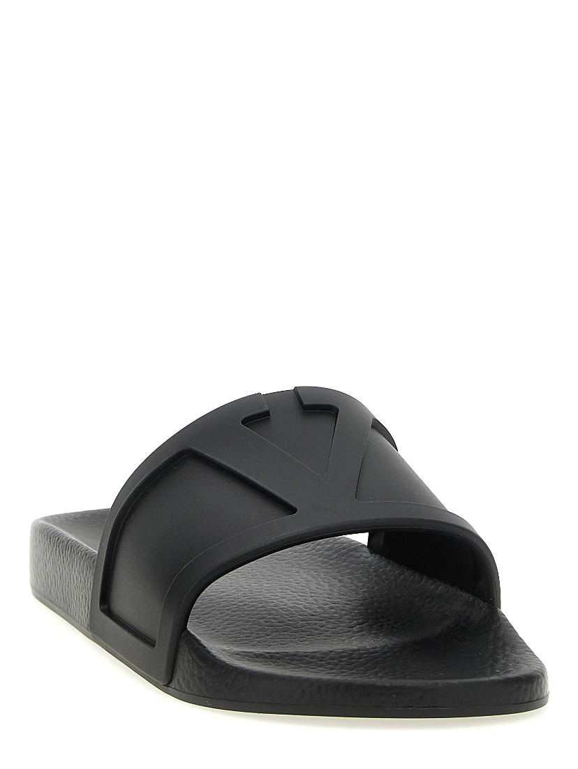 Black Plastic Slides