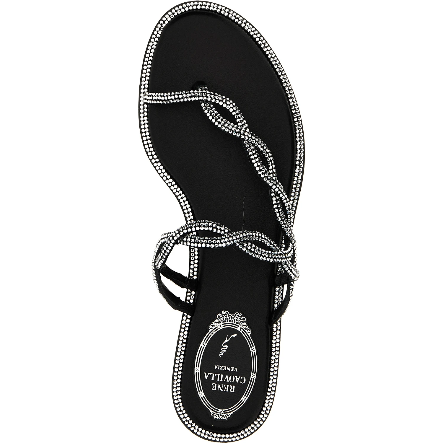Black Satin Slides