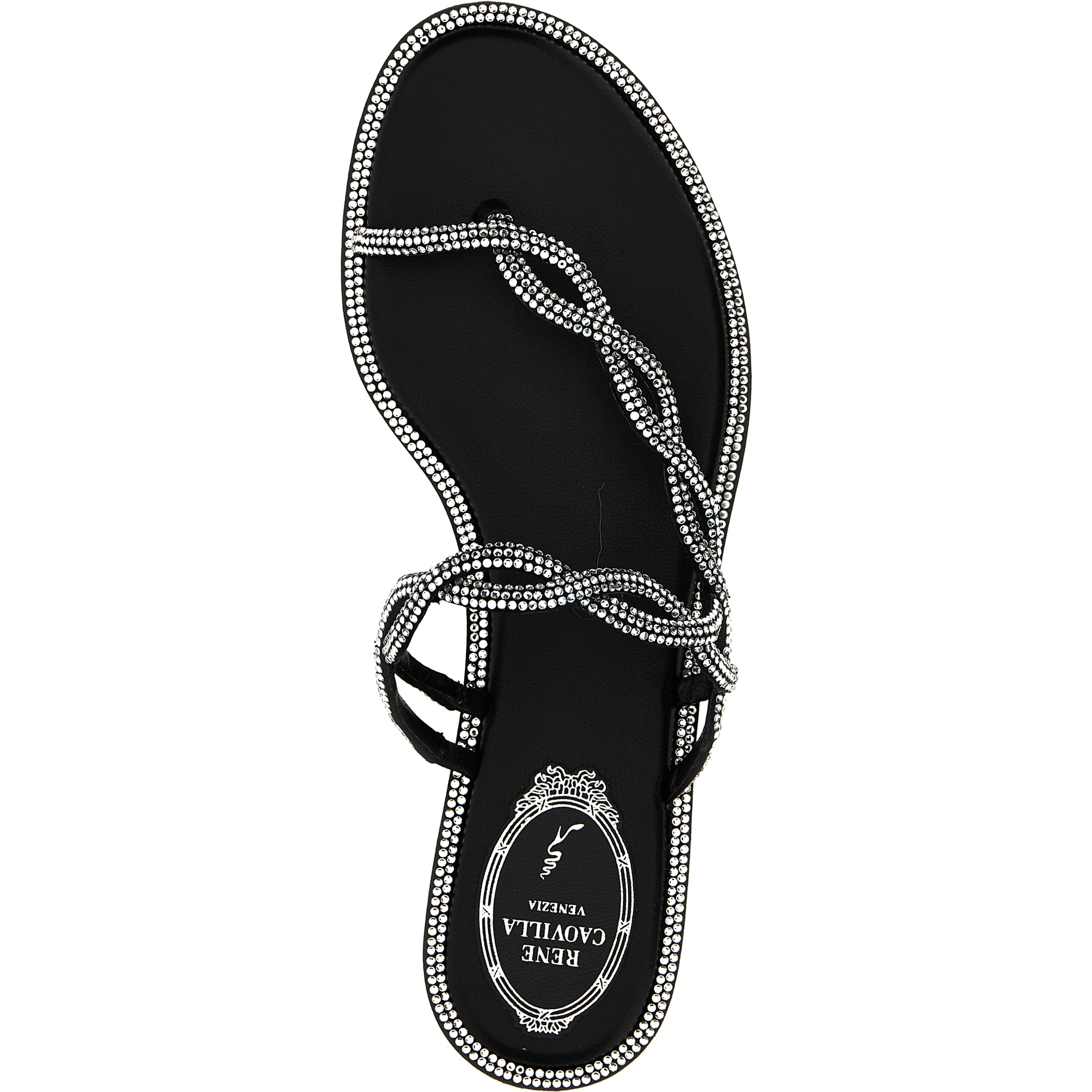 Black Satin Slides