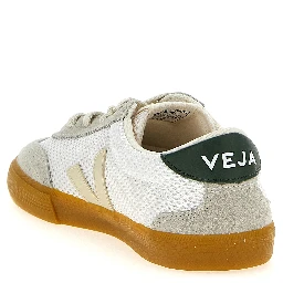 Bicolor Recycled Polyester Athletic Sneakers
