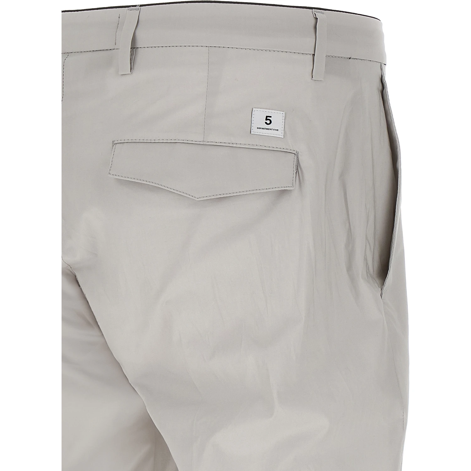 Gray Cotton Cropped Pants