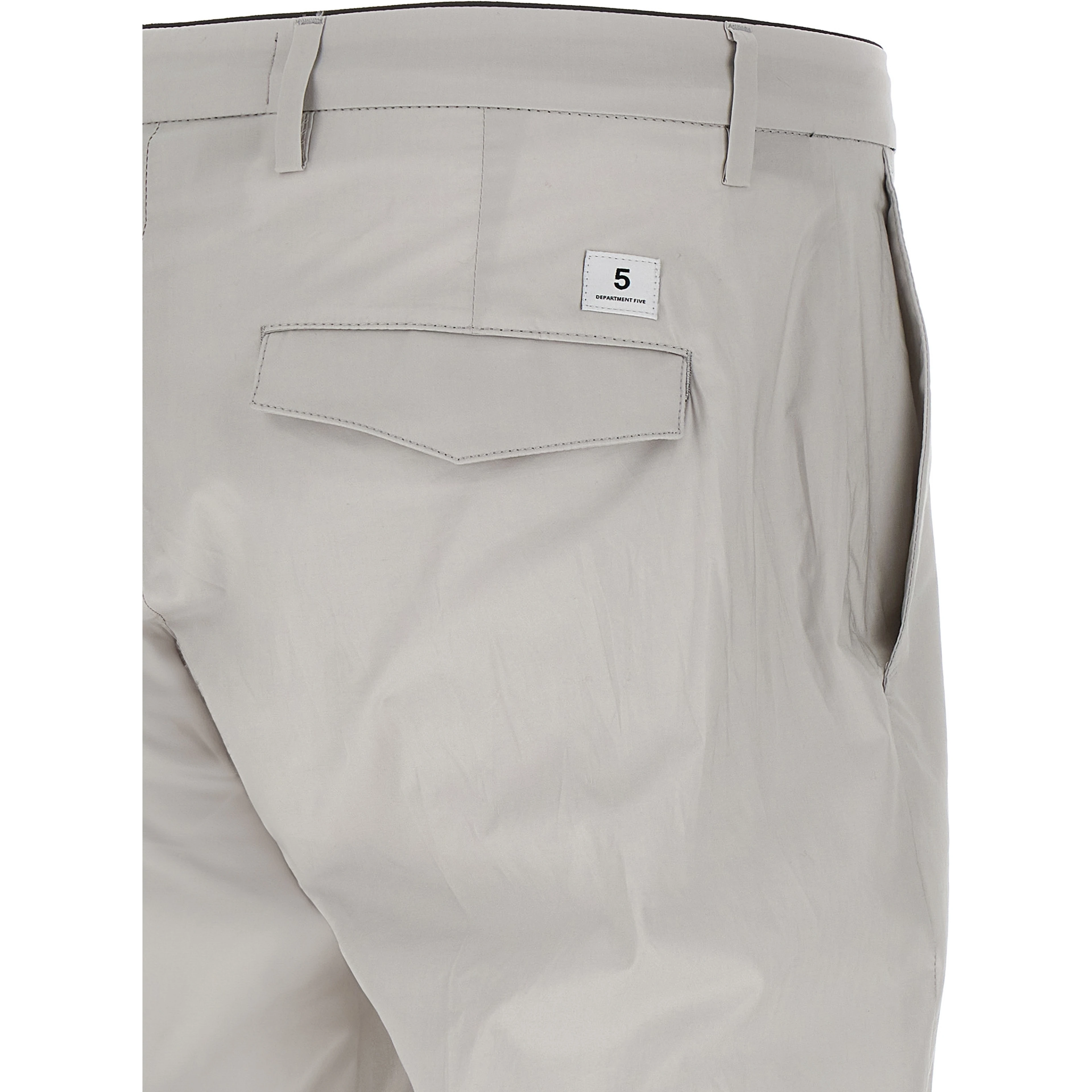 Gray Cotton Cropped Pants