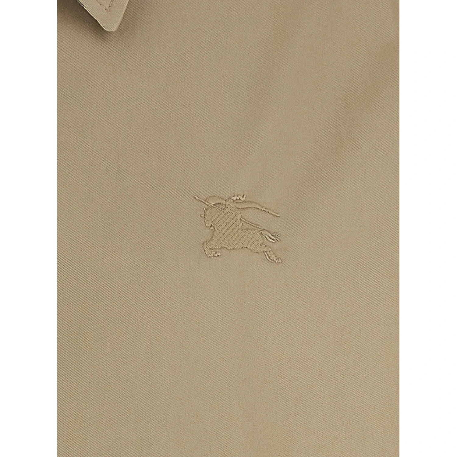Beige Cotton Full-Length Jacket