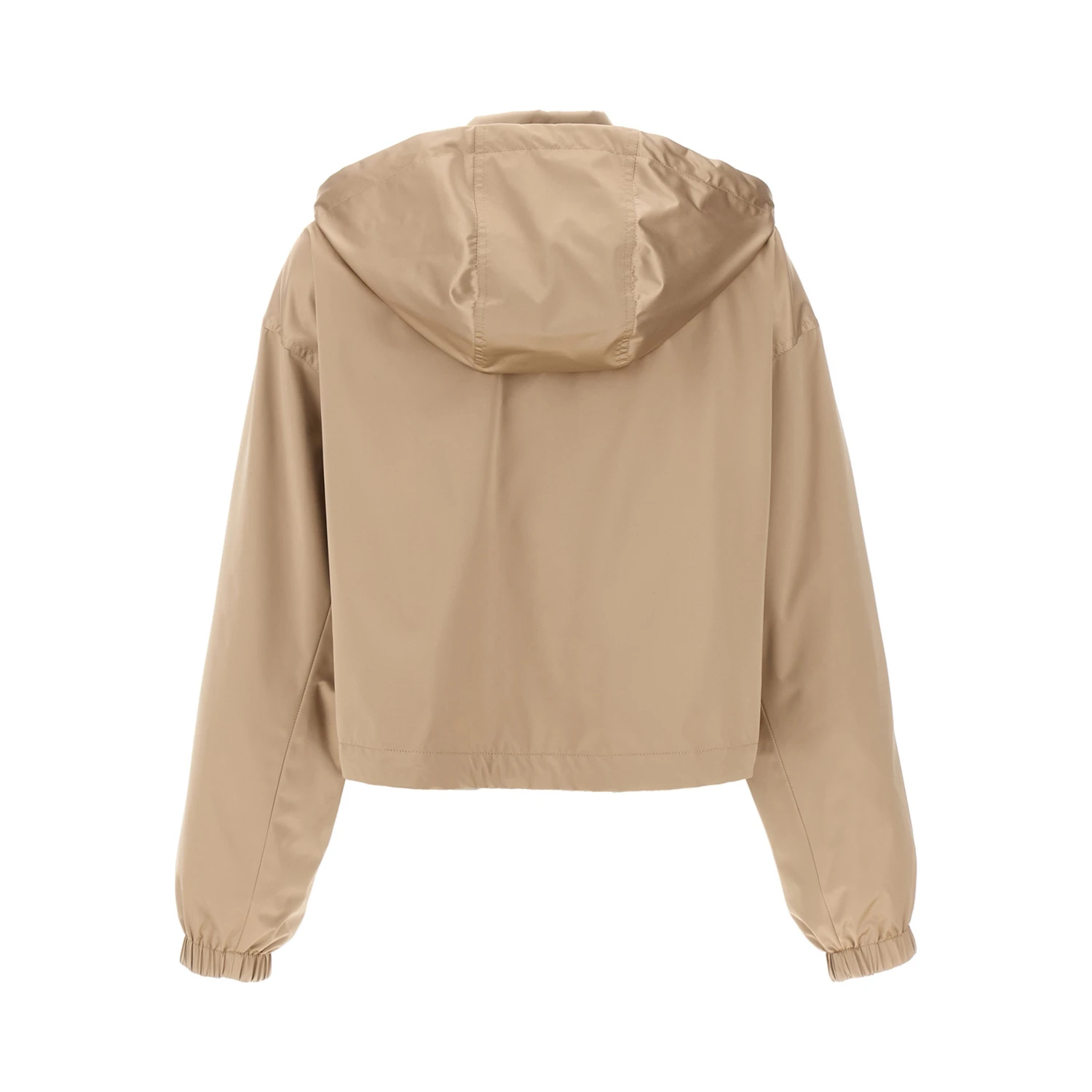 Brown Polyester Shell Jacket