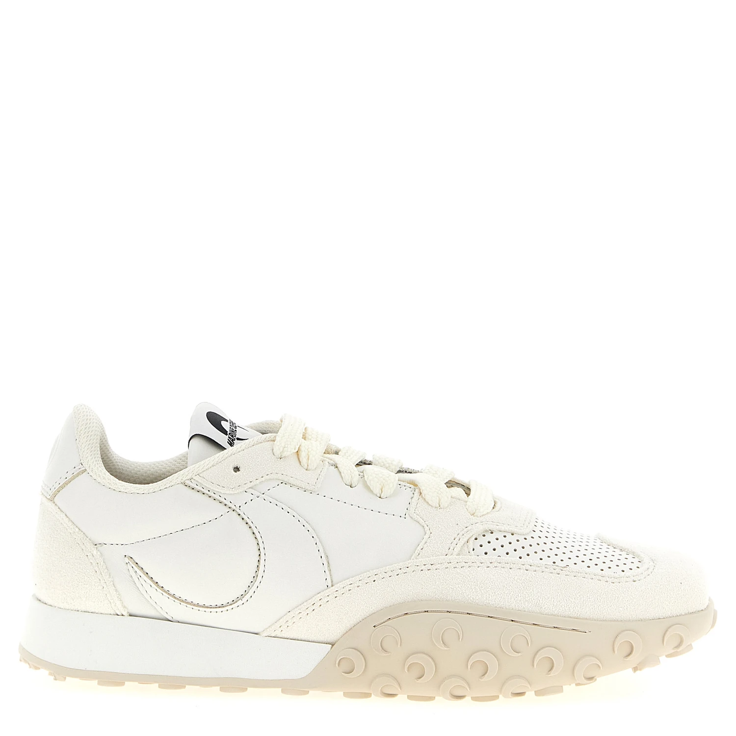 White Calfskin Athletic Sneakers
