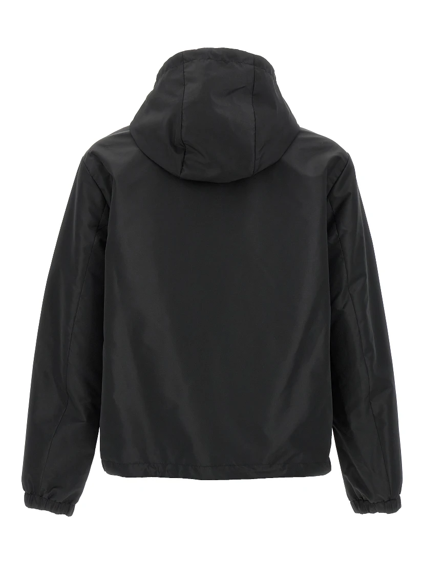 Black Polyester Shell Jacket