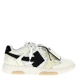 Bicolor Bovine Leather Athletic Sneakers