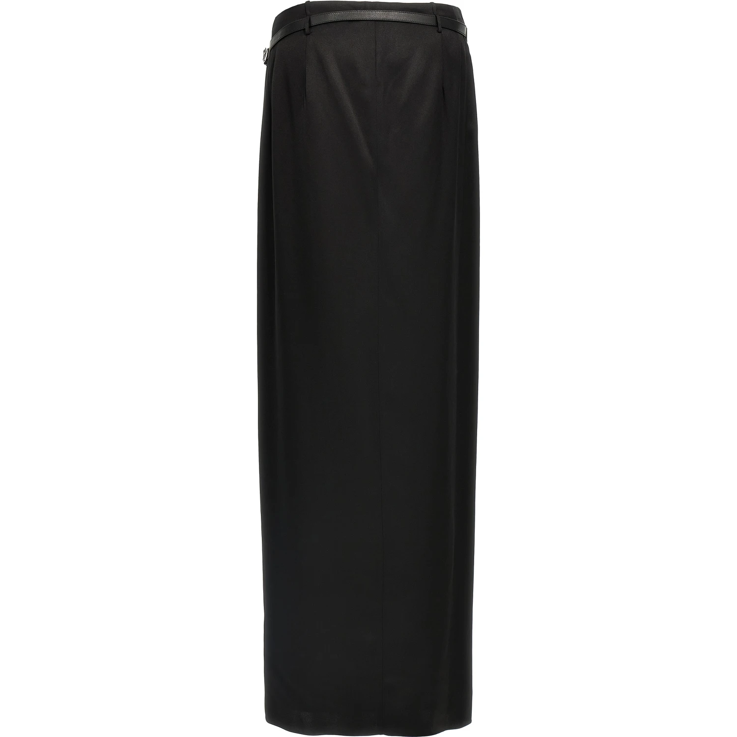 Black Silk Mini Skirt