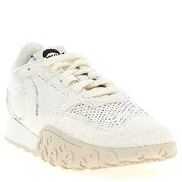 White Calfskin Athletic Sneakers