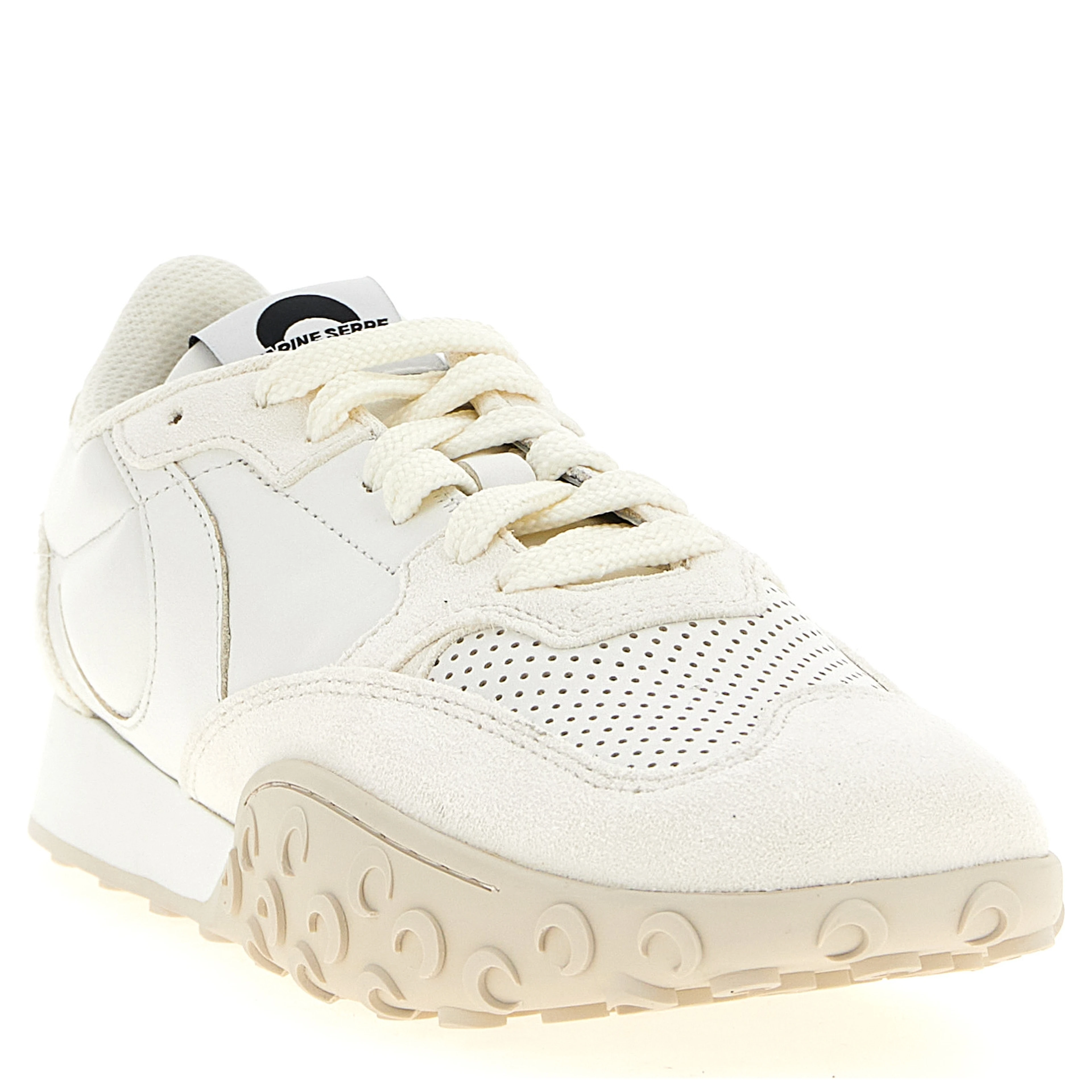 White Calfskin Athletic Sneakers
