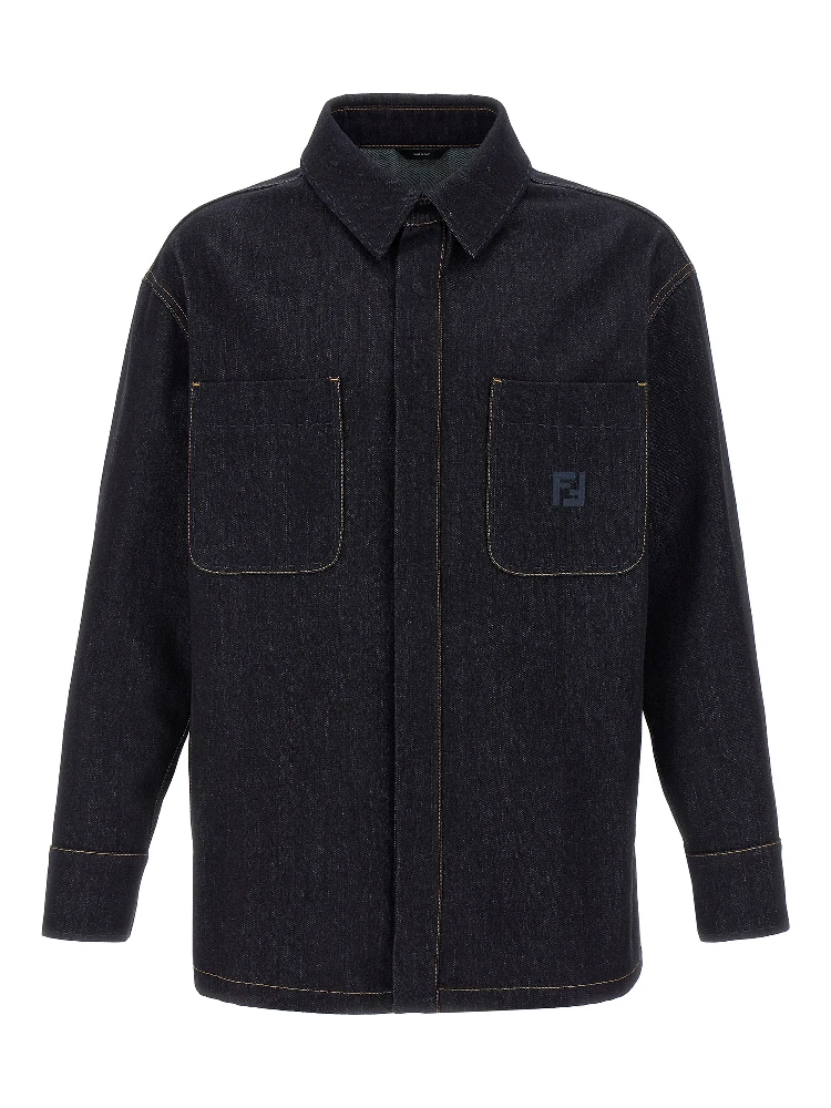 Blue Cotton Denim Jacket