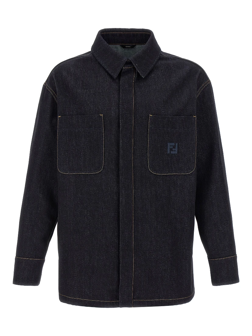 Blue Cotton Denim Jacket