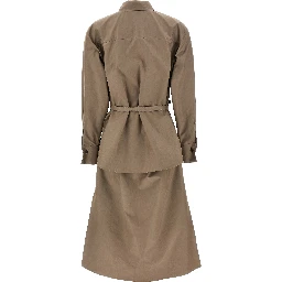 Gray Cotton Midi Dress