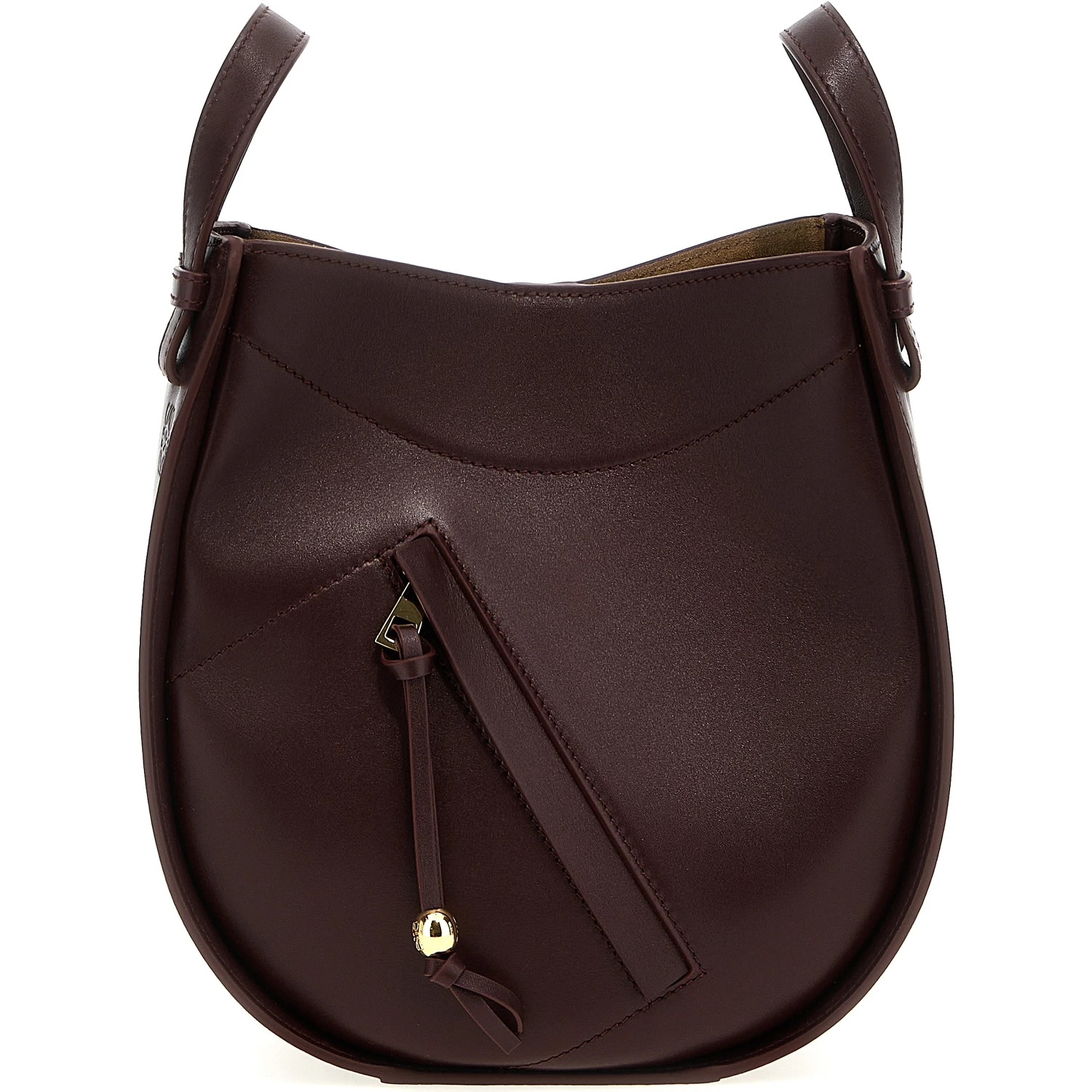 Bordeaux Calfskin Crossbody Bag
