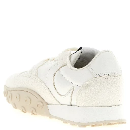 White Calfskin Athletic Sneakers