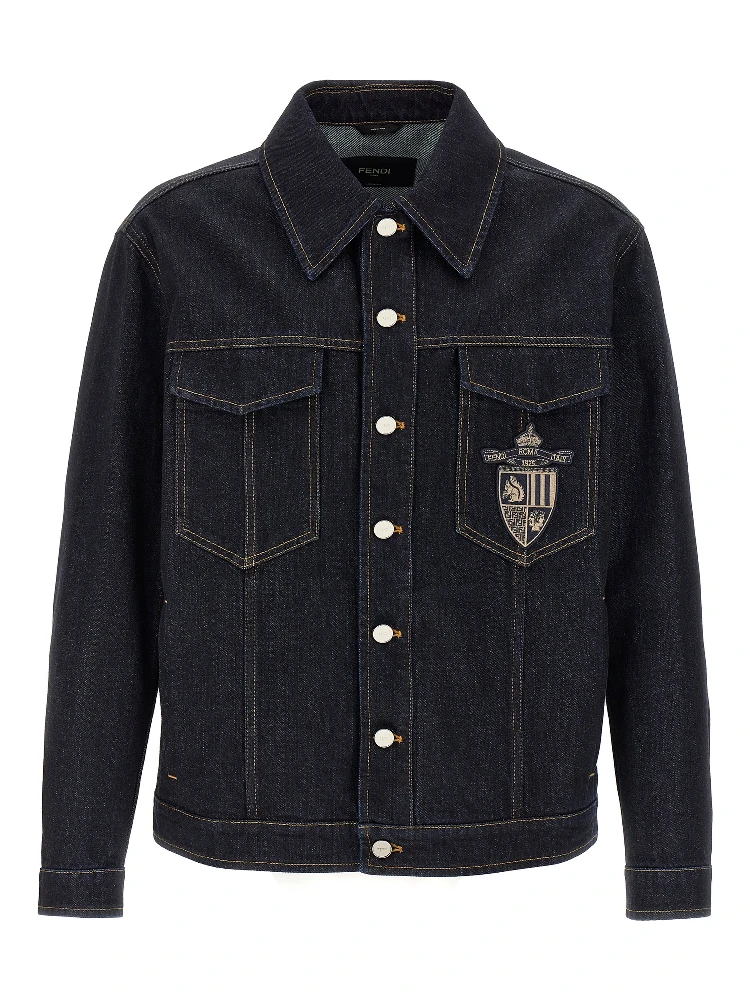 Blue Cotton Denim Jacket