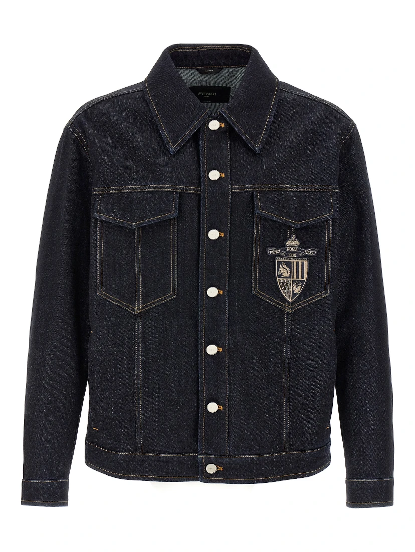 Blue Cotton Denim Jacket