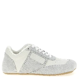 Gray Calfskin Athletic Sneakers