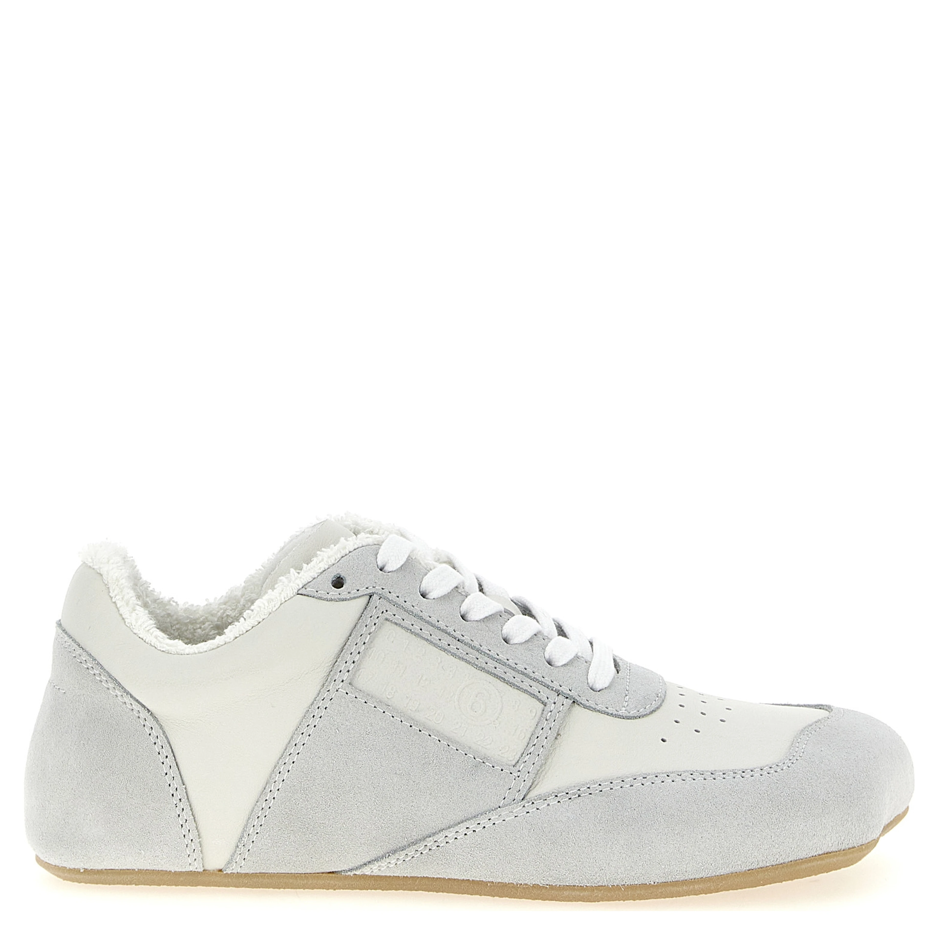 Gray Calfskin Athletic Sneakers