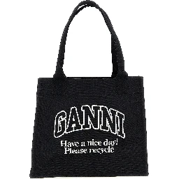 Bicolor Recycled Cotton Tote Bag