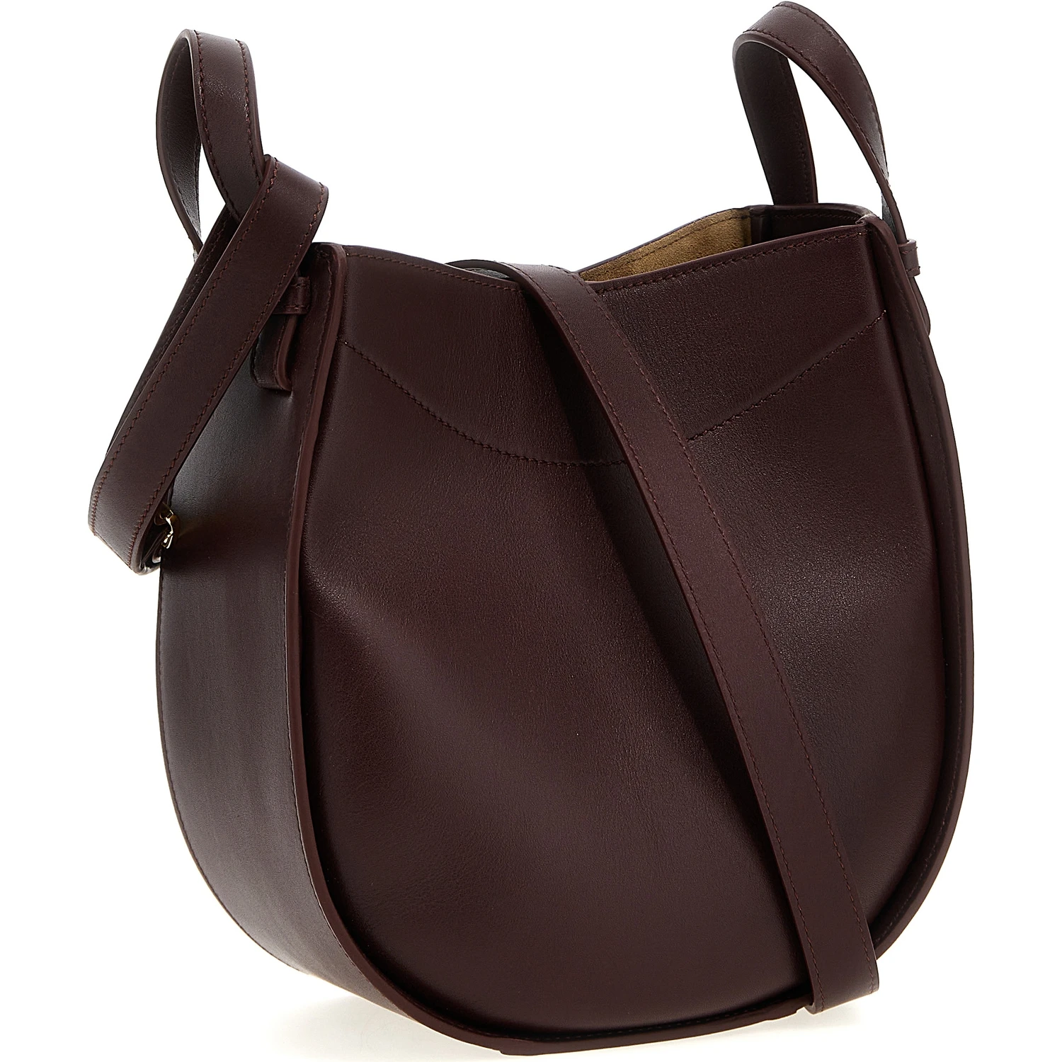 Bordeaux Calfskin Crossbody Bag
