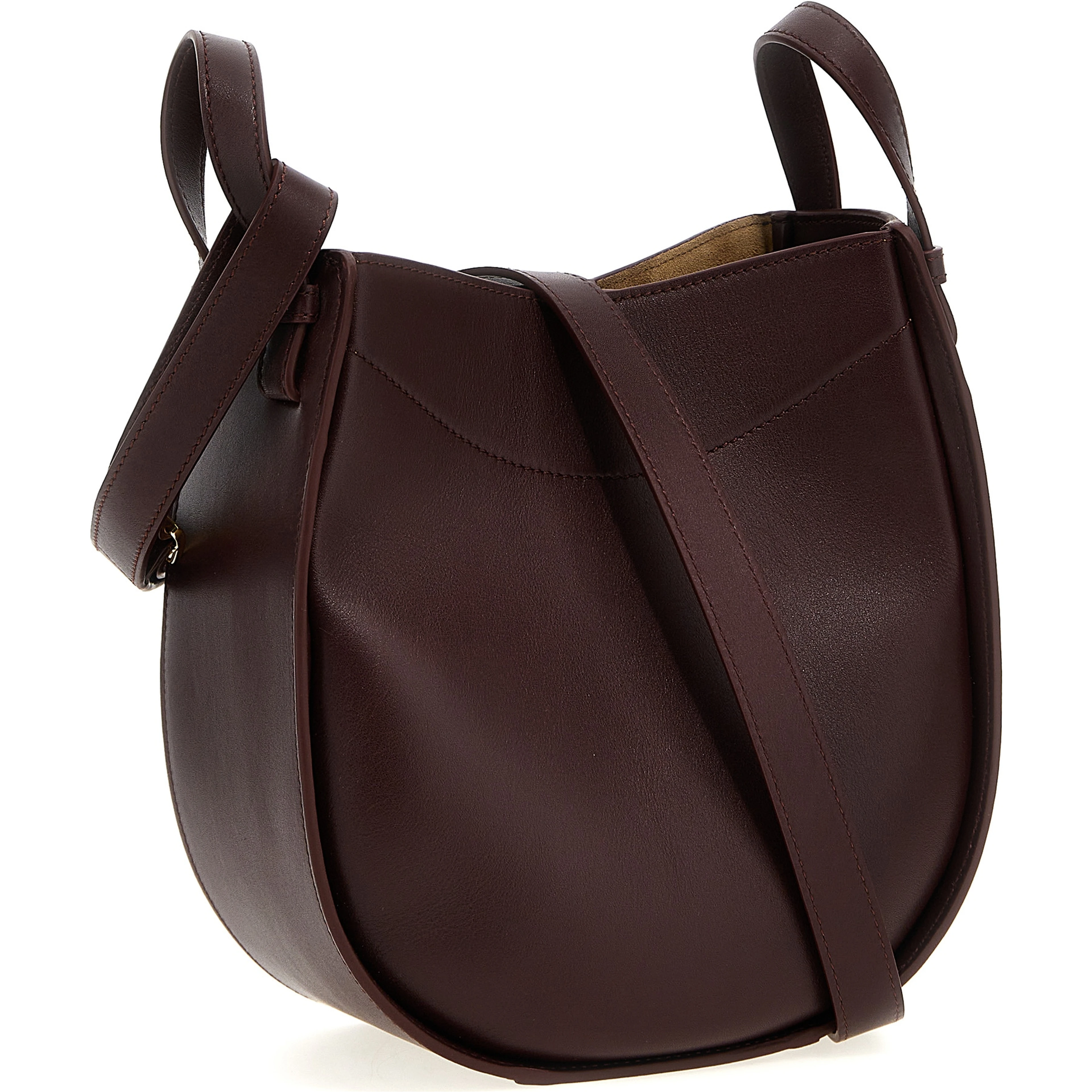 Bordeaux Calfskin Crossbody Bag