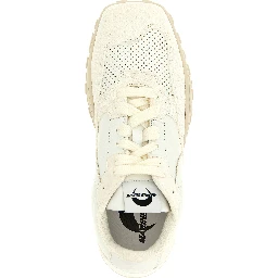 White Calfskin Athletic Sneakers