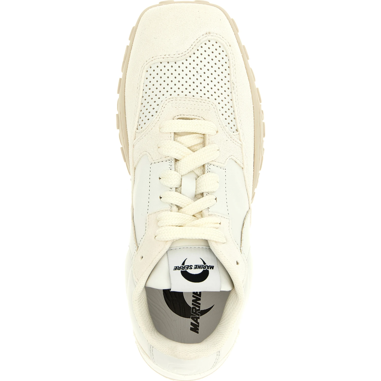 White Calfskin Athletic Sneakers
