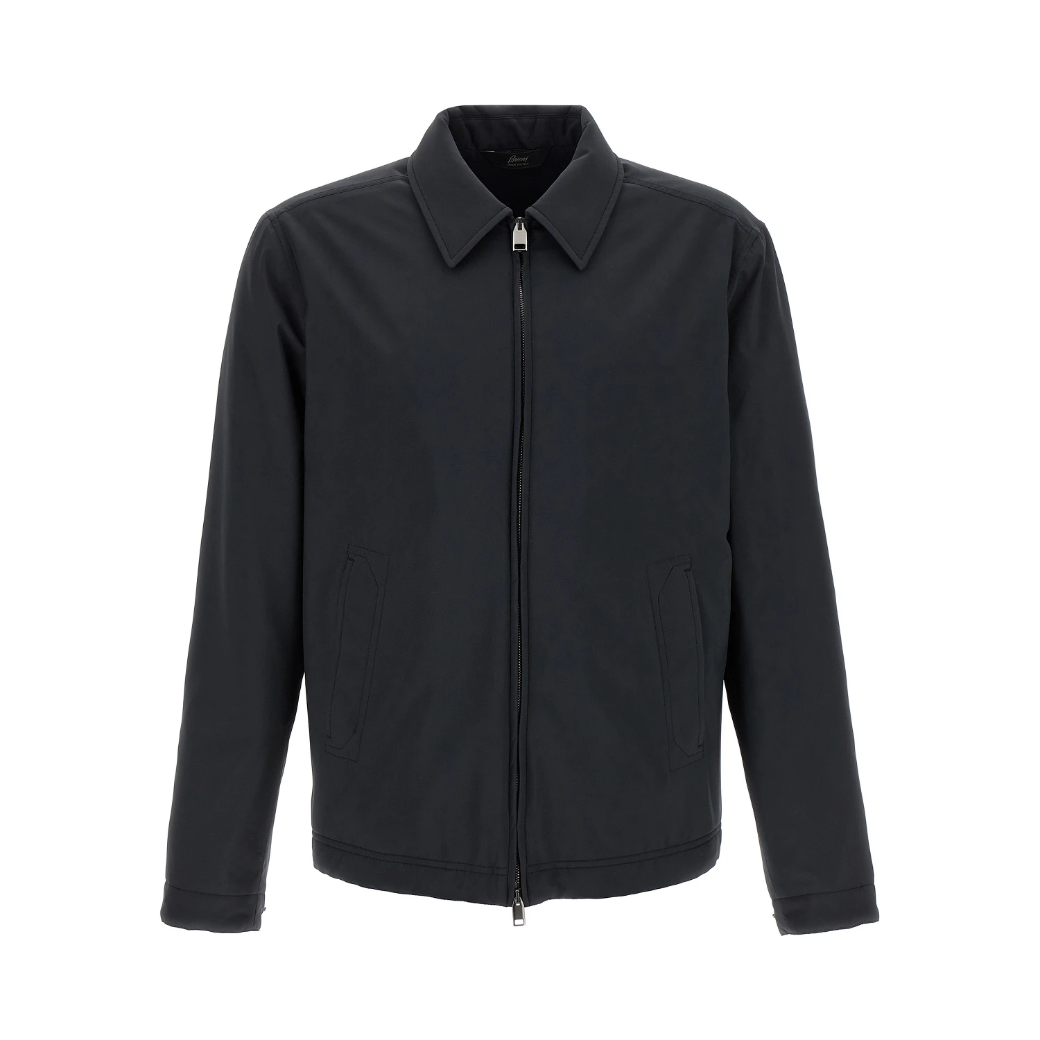 Blue Polyester Shell Jacket
