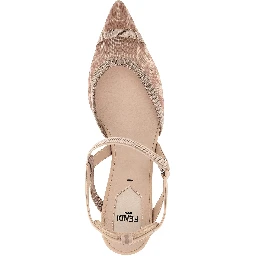 Multicolor Polyamide Mid Heel Pumps