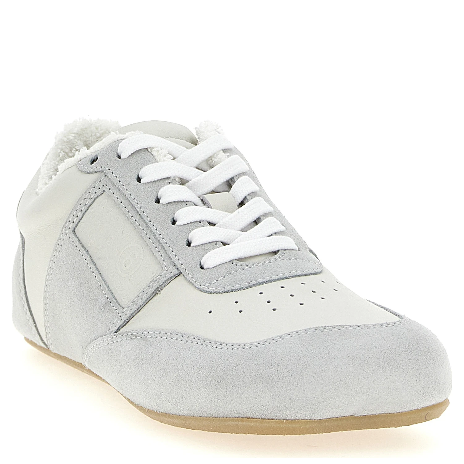 Gray Calfskin Athletic Sneakers