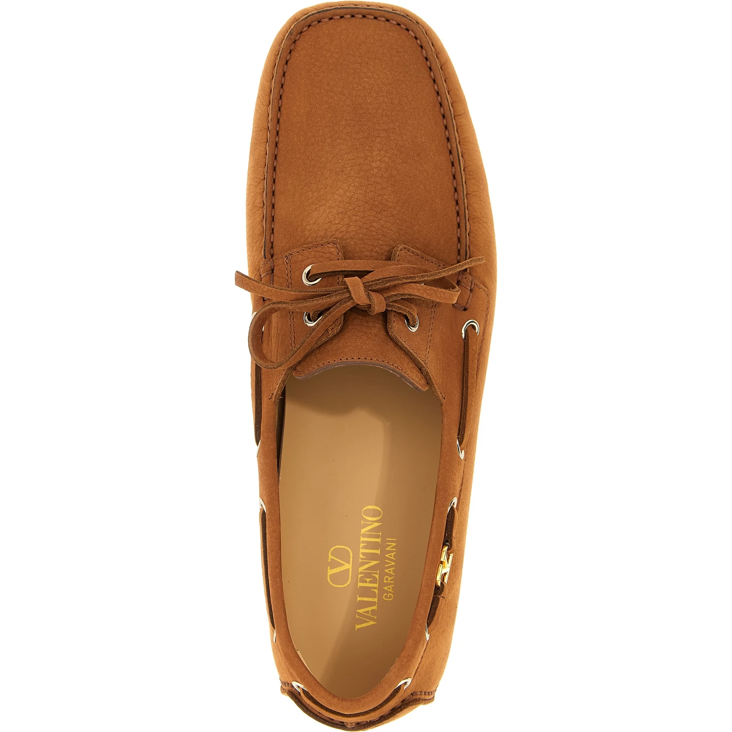 Brown Calfskin Slip-On Loafers