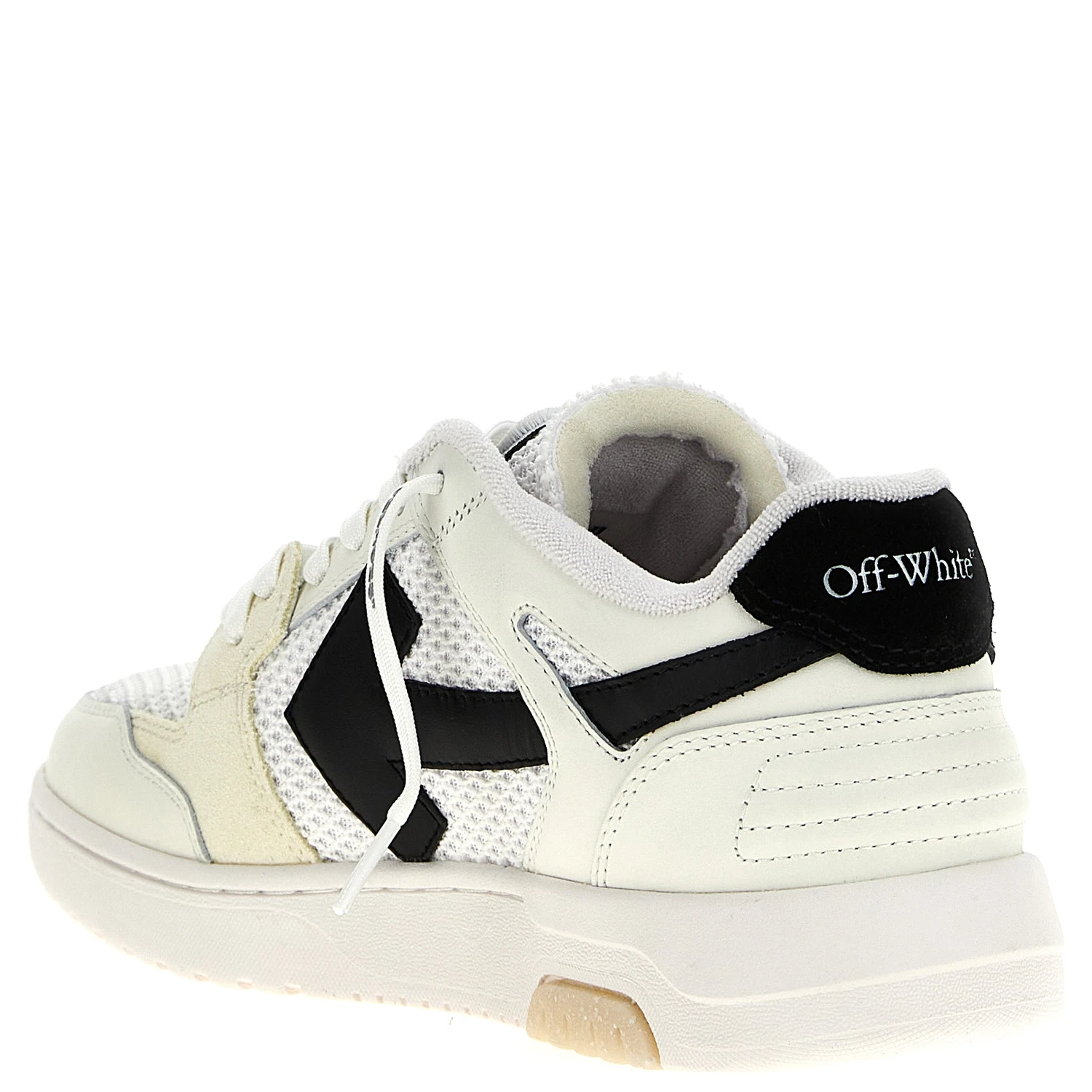 Bicolor Bovine Leather Athletic Sneakers