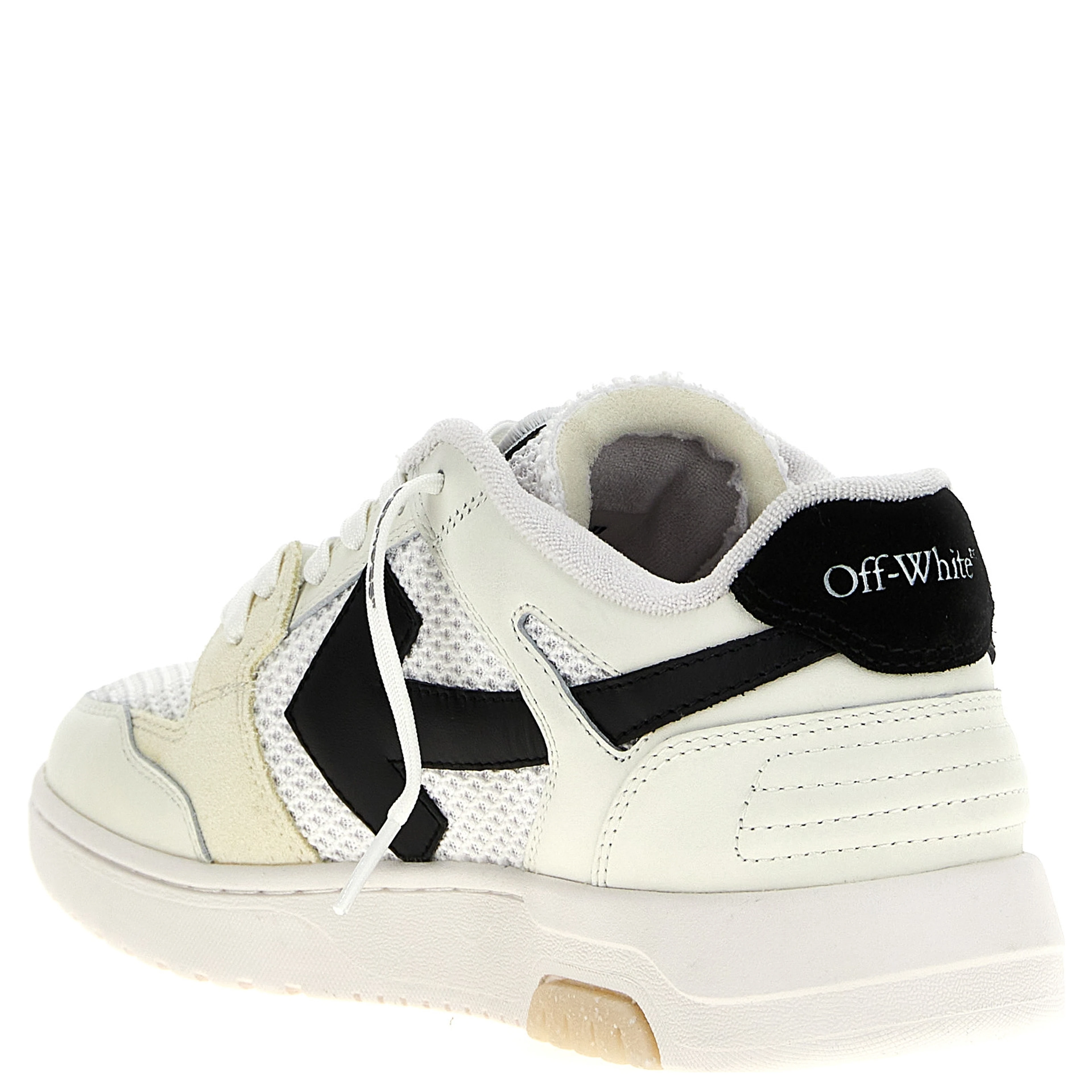 Bicolor Bovine Leather Athletic Sneakers