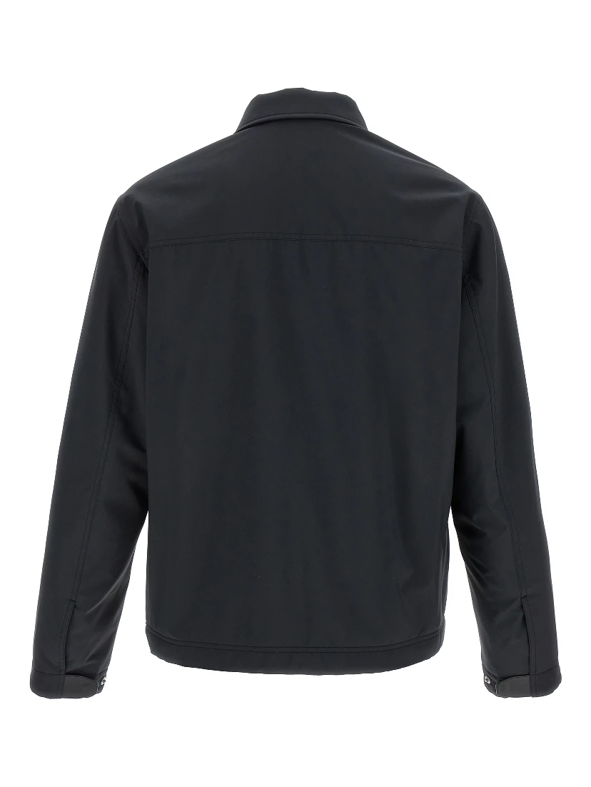 Blue Polyester Shell Jacket