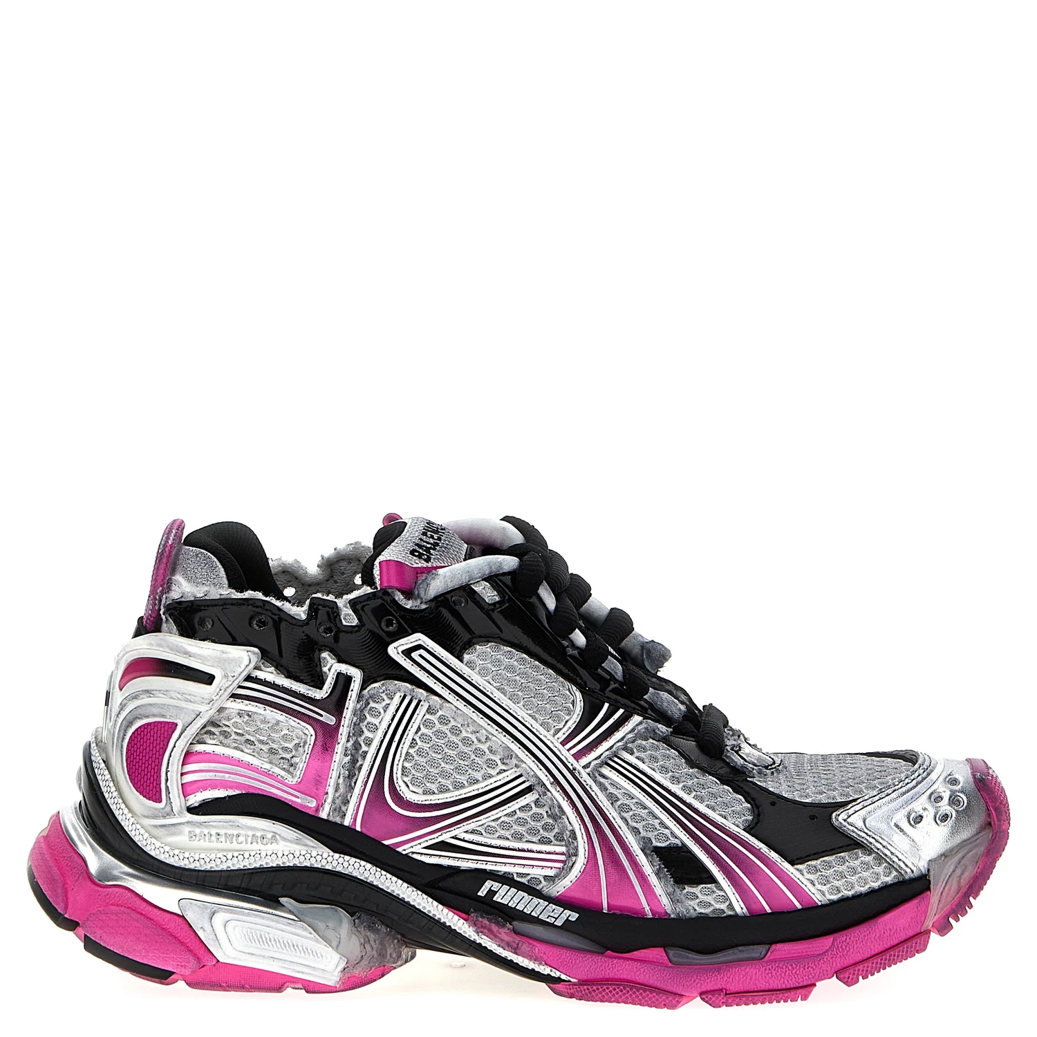 Multicolor Polyethylene Athletic Sneakers