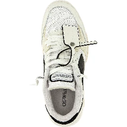 Bicolor Bovine Leather Athletic Sneakers