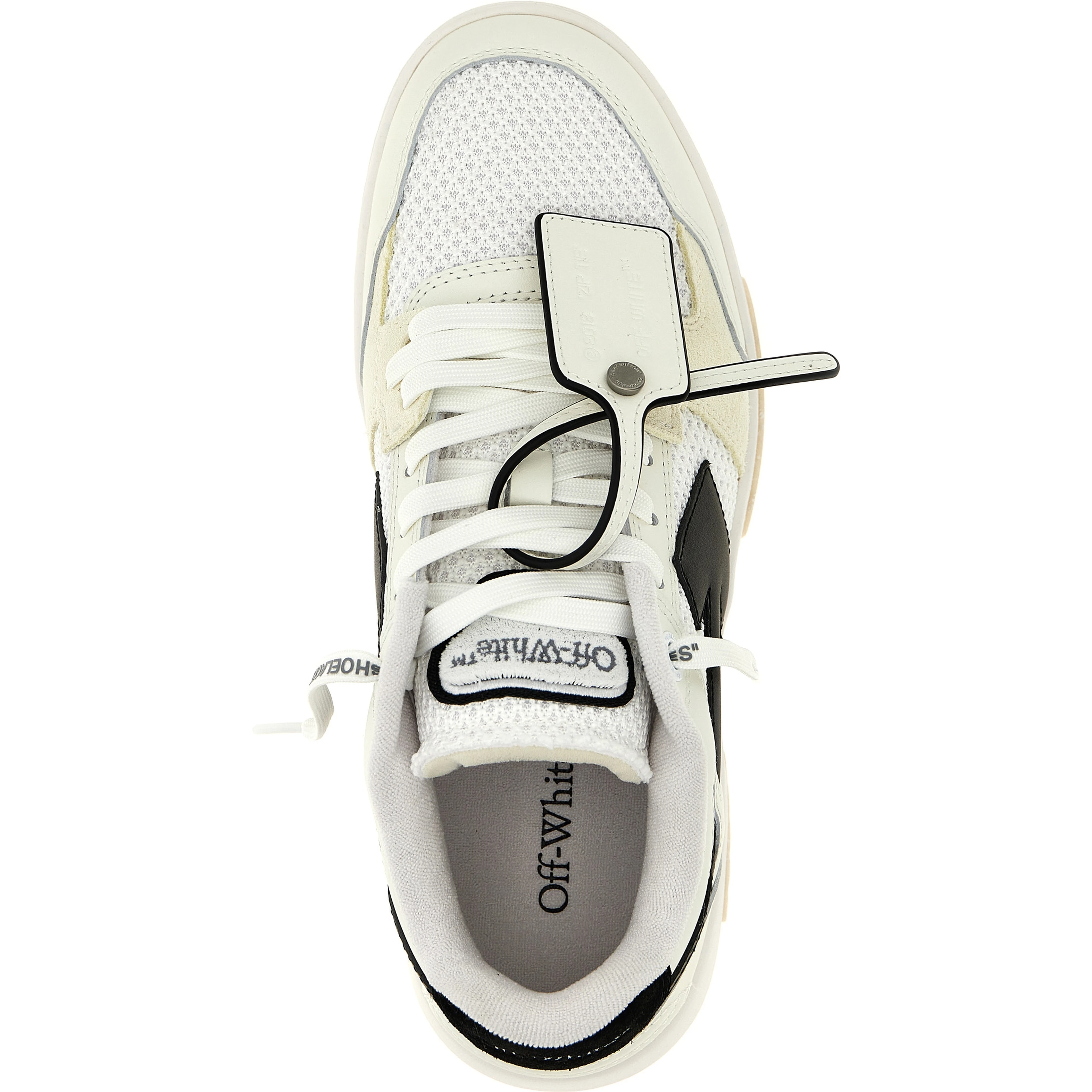 Bicolor Bovine Leather Athletic Sneakers