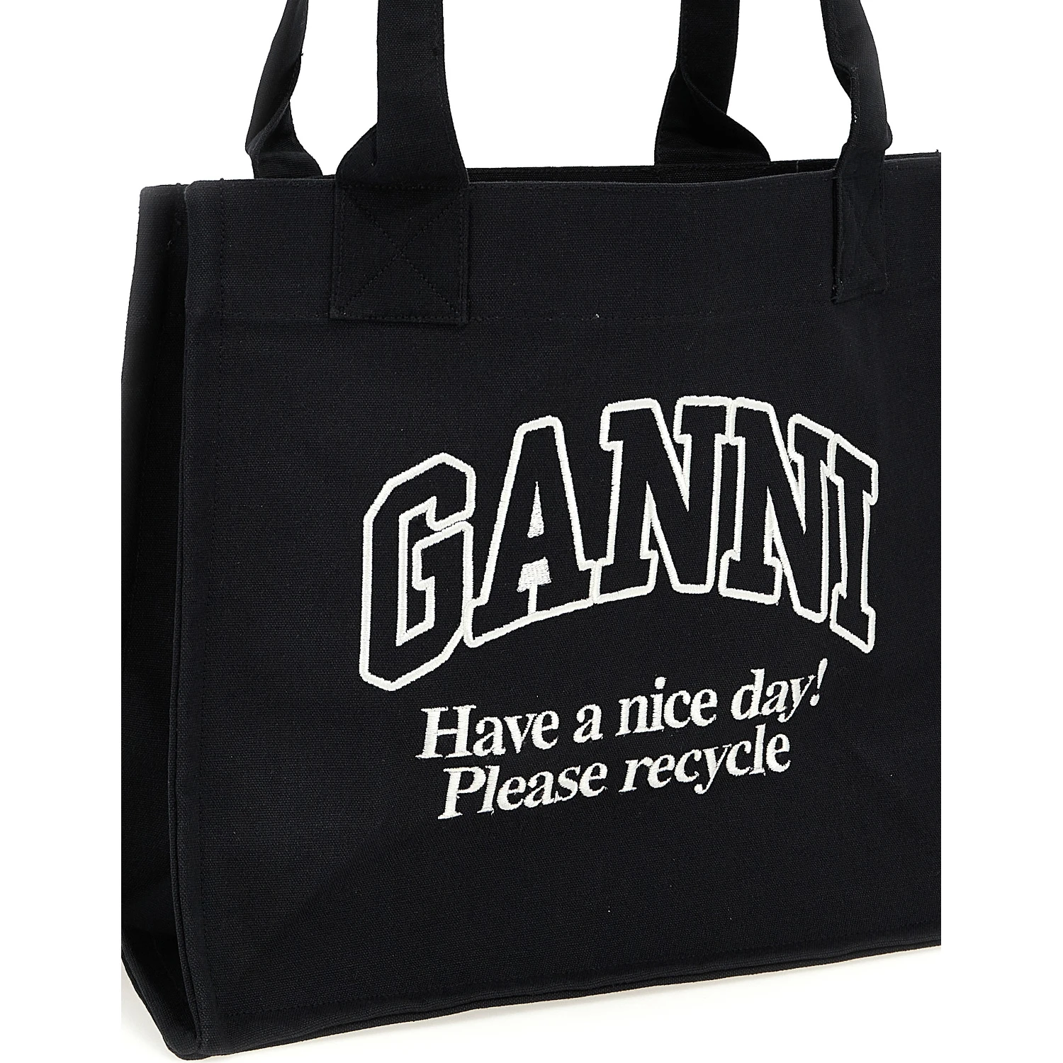 Bicolor Recycled Cotton Tote Bag