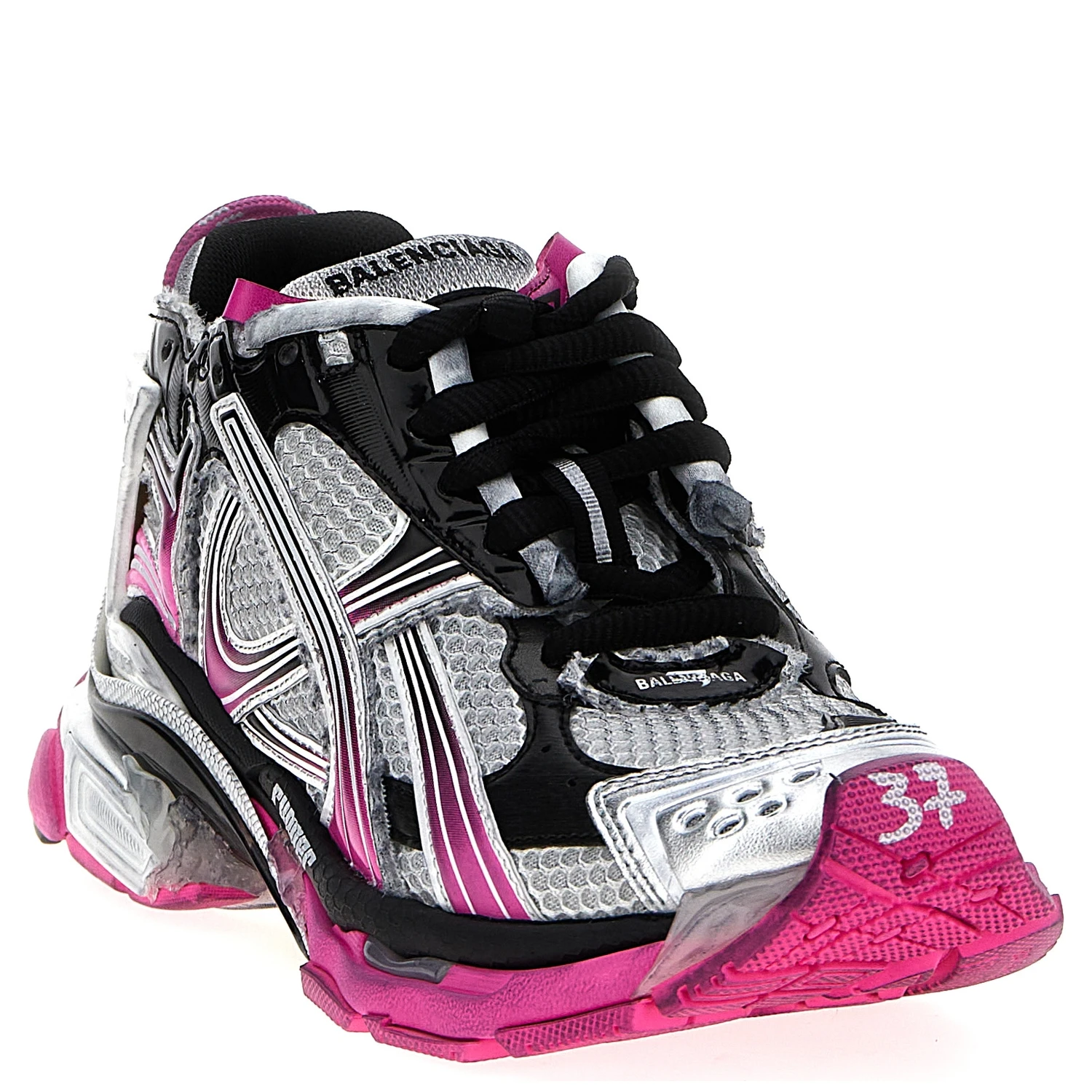 Multicolor Polyethylene Athletic Sneakers