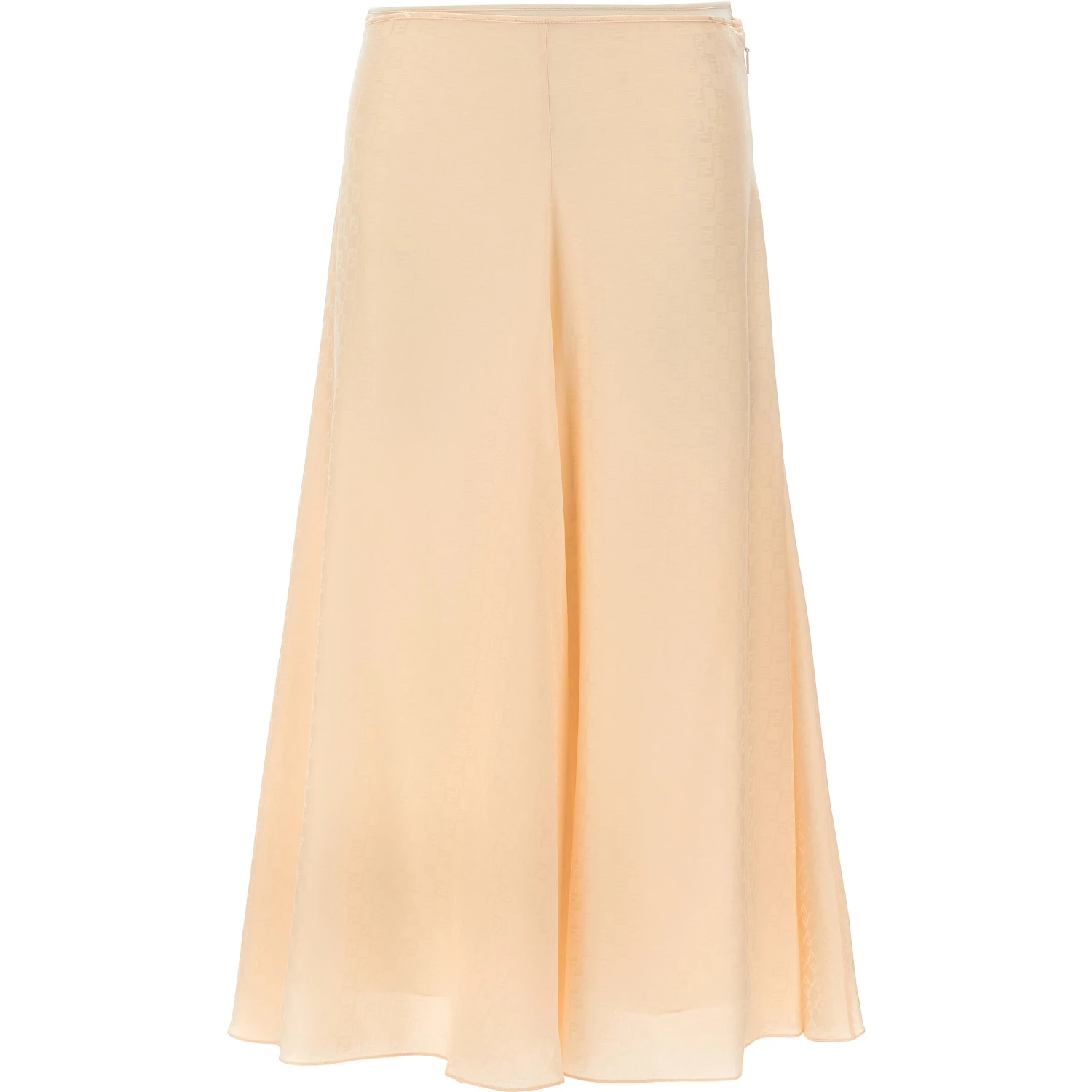 Multicolor Silk Midi Skirt