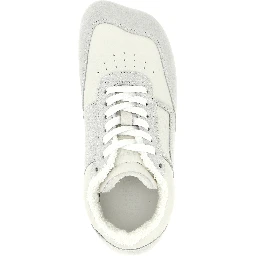 Gray Calfskin Athletic Sneakers