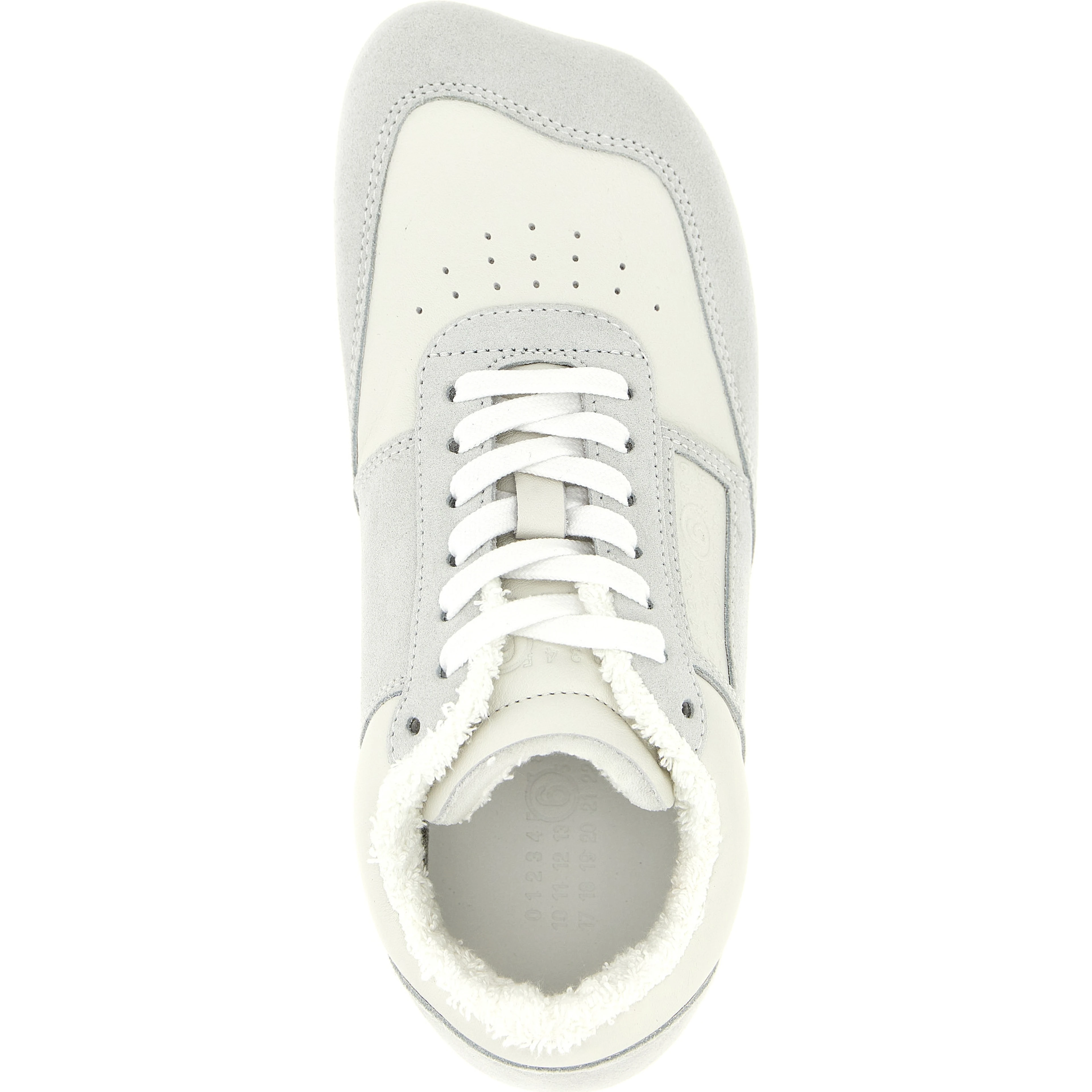 Gray Calfskin Athletic Sneakers