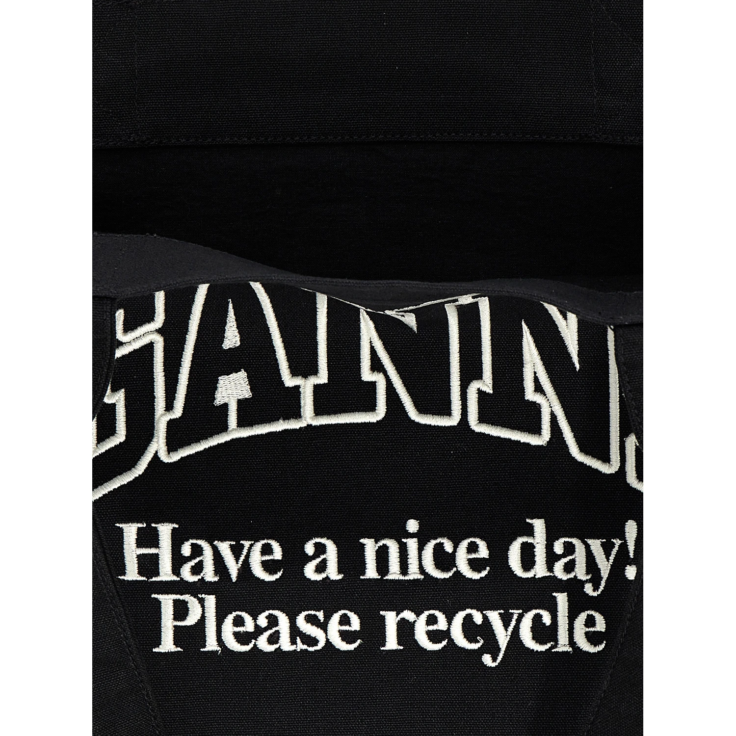 Bicolor Recycled Cotton Tote Bag