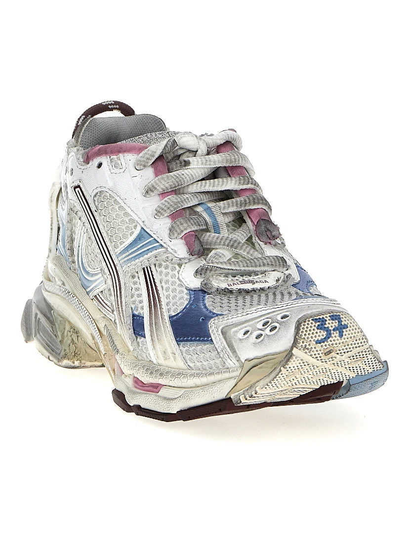 Multicolor Polyethylene Athletic Sneakers