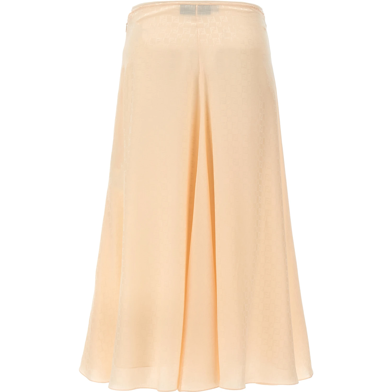 Multicolor Silk Midi Skirt