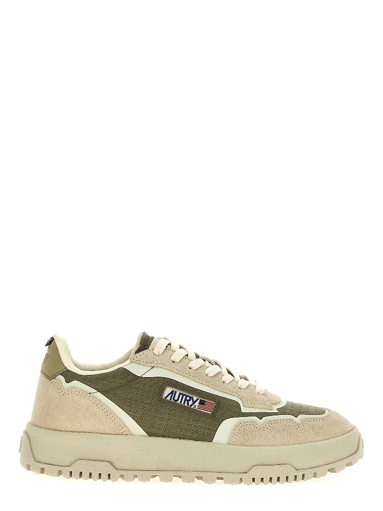 Multicolor Nylon Low Top Sneakers